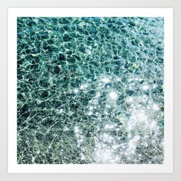 Seaside marble Art Print