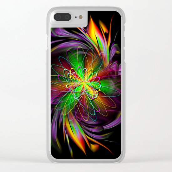 Abstract Perfektion 78 Clear iPhone Case
