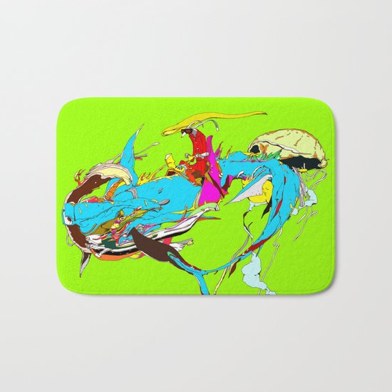 因幡の白兎 - WHITE HARE OF INABA Bath Mat