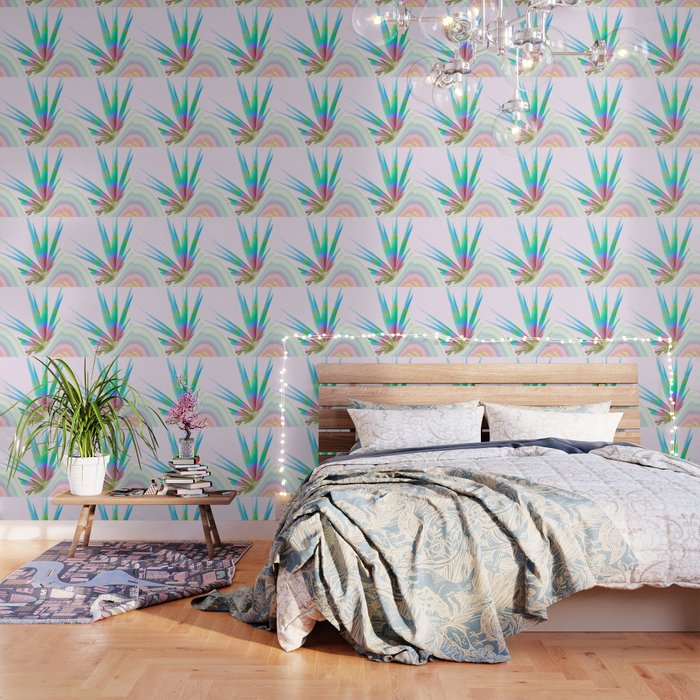 Candy Rainbow Palm Wallpaper