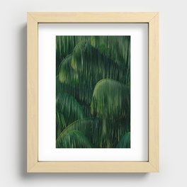 JUNGLE LEAF TEXTURE Recessed Framed Print