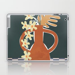 Pottery Flowers Table 3 Laptop Skin