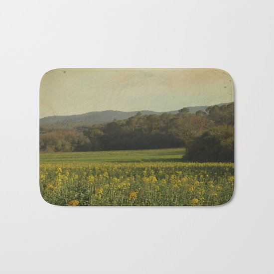 Once Upon a Time a Field of Flowers Bath Mat