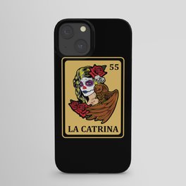 La Catrina Mexican Lottery Muertos Day Of Dead iPhone Case