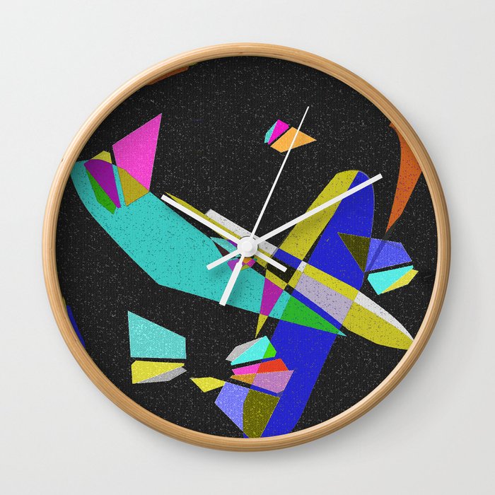 Multicolored abstract 2016 / 016 Wall Clock