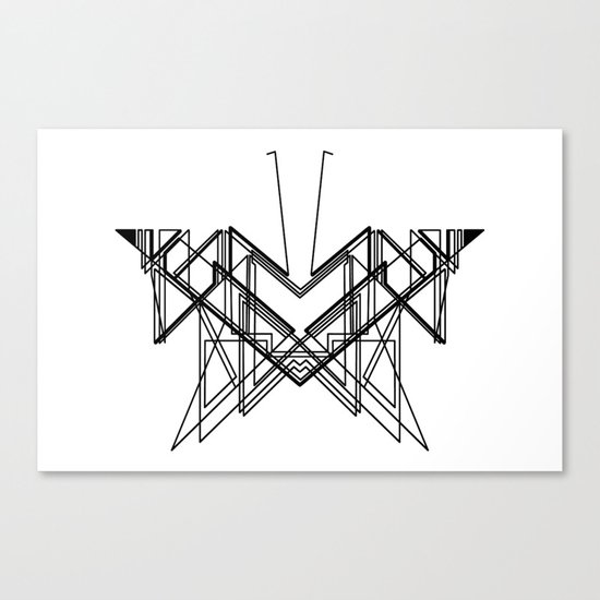 Butterfly without back Canvas Print