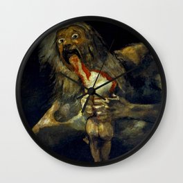 Francisco Goya "Saturn Eating his Son" Wall Clock