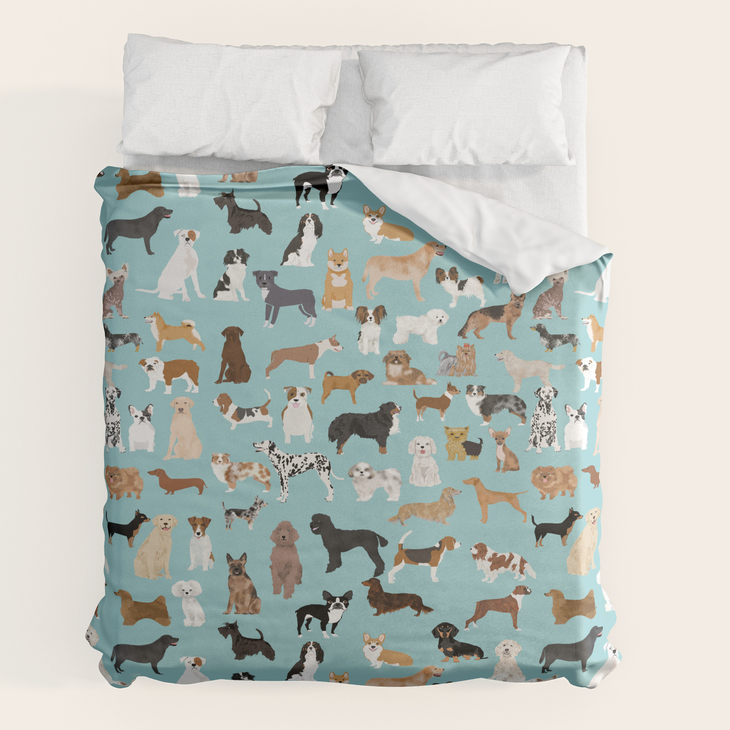 dog pattern duvet cover