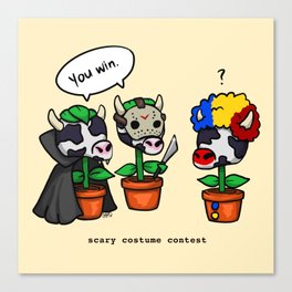 Baby Cowplant Meme Canvas Print