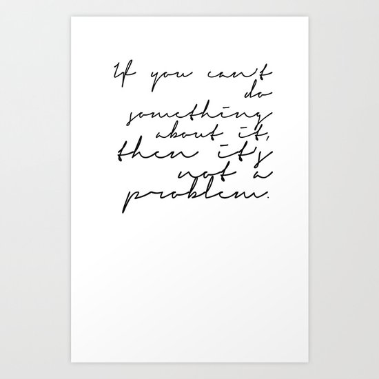 A PROBLEM Art Print