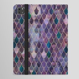 Mermaid Dark Purple iPad Folio Case