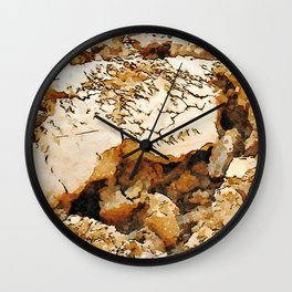 Hortus Conclusus: clods of earth Wall Clock