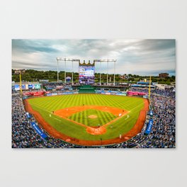 Royals Baseball Stadium - Kansas City Missouri Canvas Print