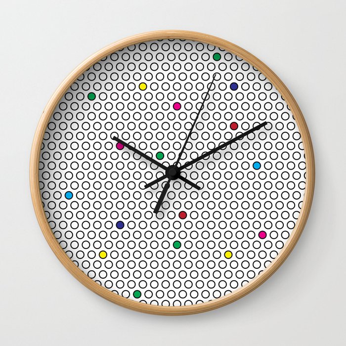 Poke the Dots Wall Clock