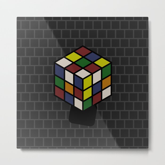 Unorthodox Mix: Rubik's Cube Metal Print