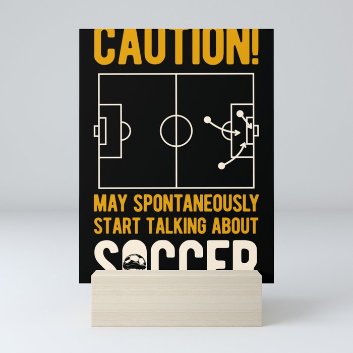 Funny Soccer Mini Art Print