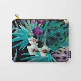 Jonathan & Giselle Carry-All Pouch | Pattern, Collage, Leaves, Nature, Watercolor 