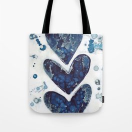 Three hearts are better than two. Tote Bag