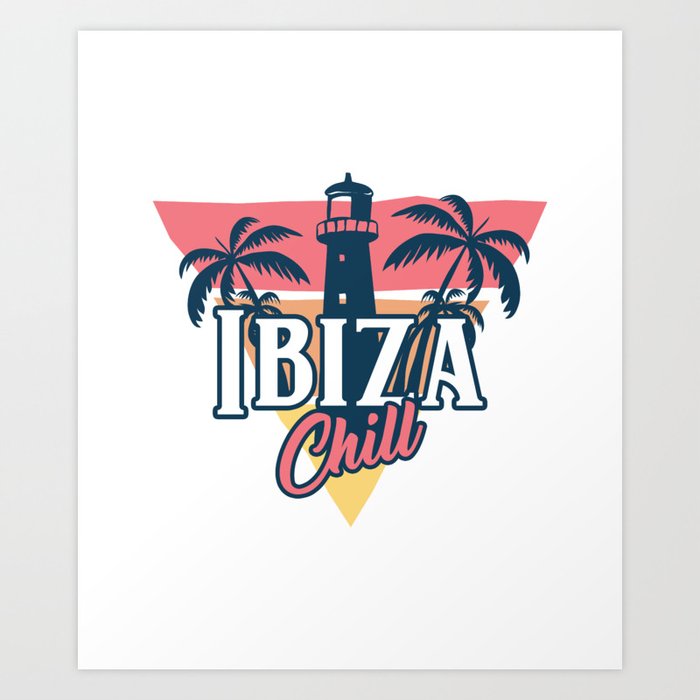 Ibiza chill Art Print