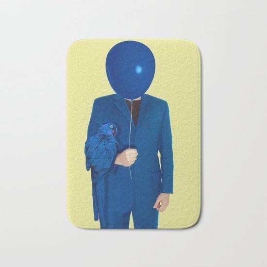 blue man Bath Mat