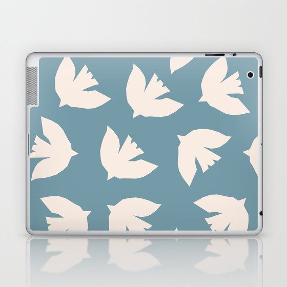 Henri Matisse Inspired Flying Doves Bird Pattern Laptop & iPad Skin