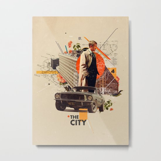 The City 1968 Metal Print