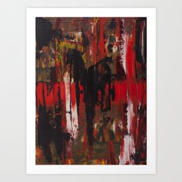 Trash Polka Abstract Art Print By Ashsartco Society6