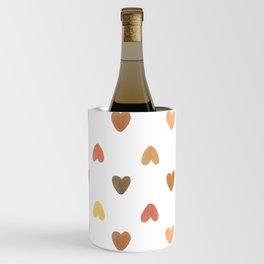 Brown Hearts Pattern Wine Chiller