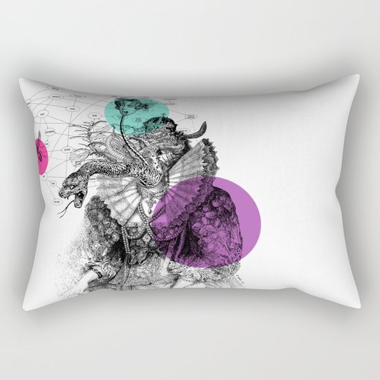 Le rêve de Madame K. Rectangular Pillow