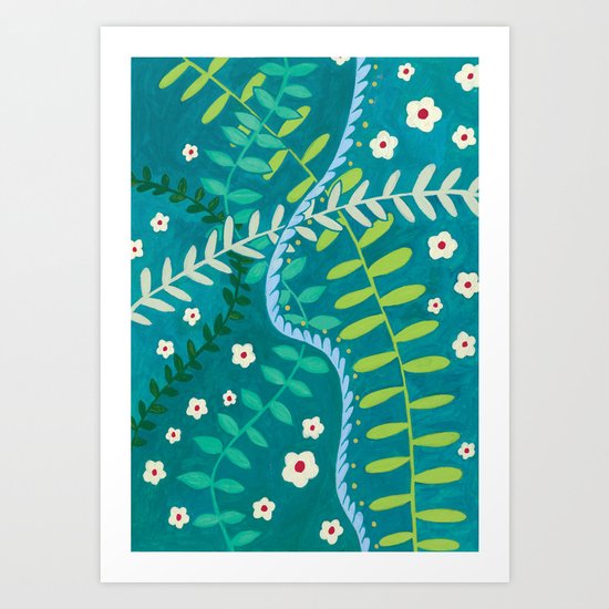 Tangled Vines Art Print