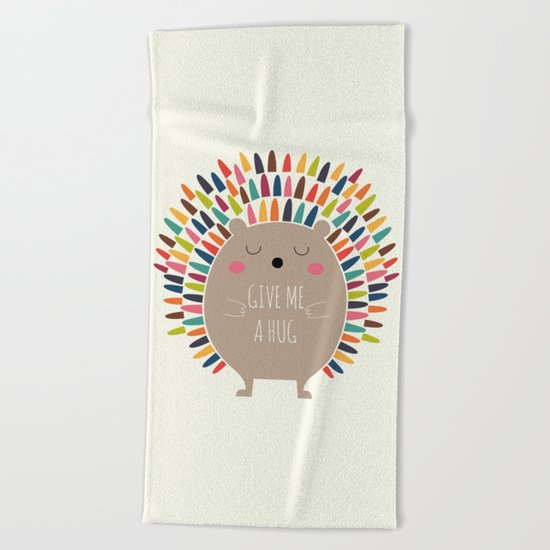 Give Me A Hug Beach Towel