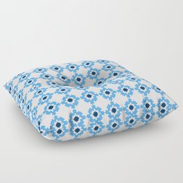 new optical pattern 91 : koch snowflake Floor Pillow