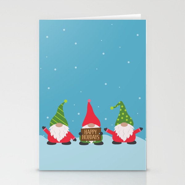 Christmas Gnomes Stationery Cards