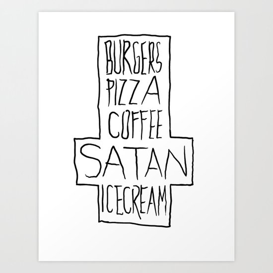 pizza & moar Art Print