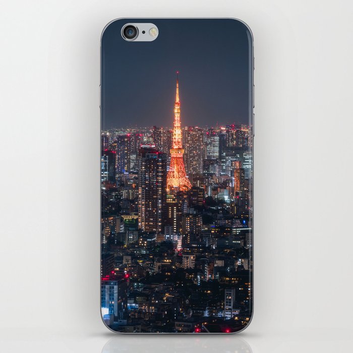Tokyo From Above with Tokyo Tower - Japan iPhone Skin