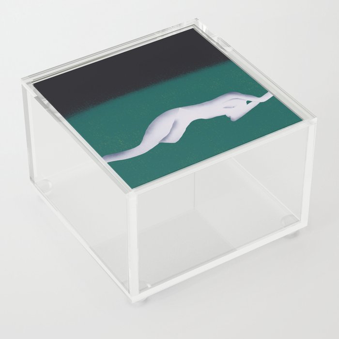 Solitude in white Acrylic Box