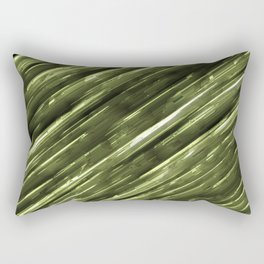 Polished metal diagonal stripes Rectangular Pillow