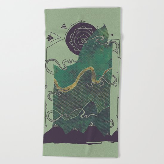 Northern Nightsky Beach Towel