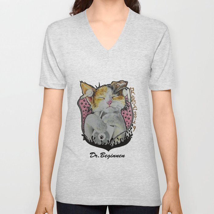 Drawing by Reeve Wong V Neck T Shirt