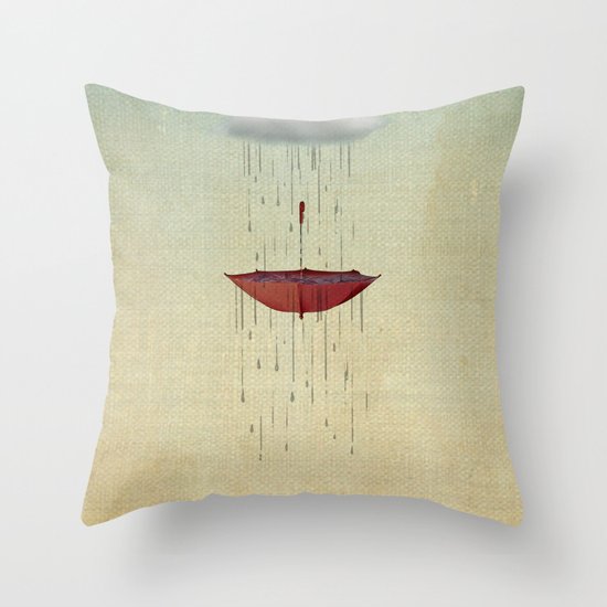 the umbrella runneth over 02 Throw Pillow