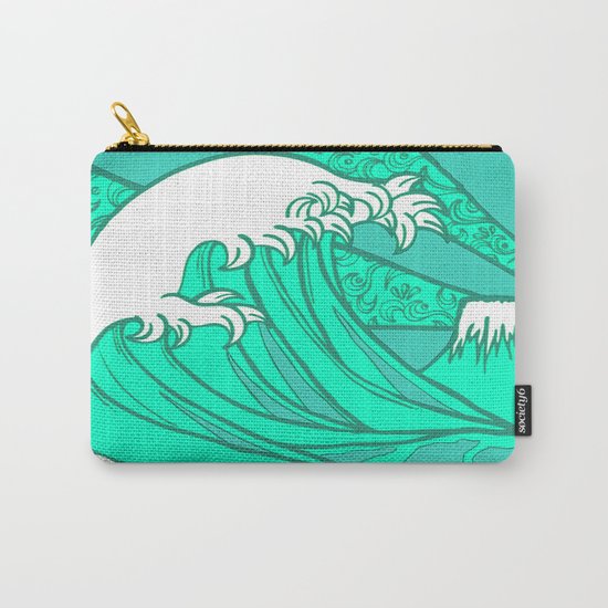 FRESH WAVE AND MOUNTAIN Carry-All Pouch