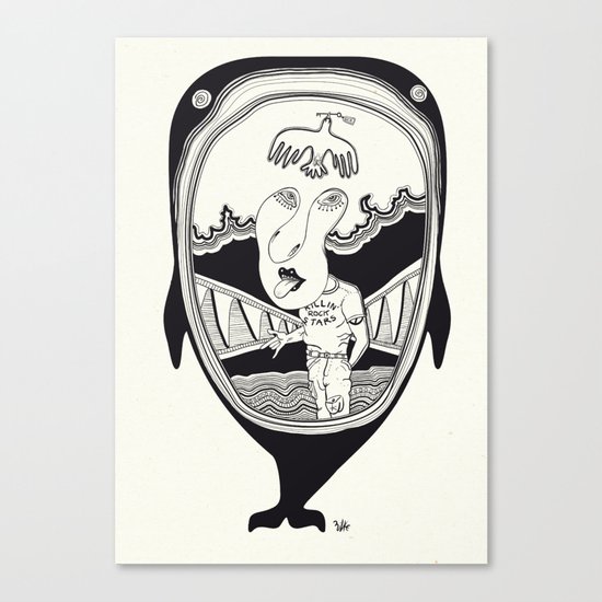 Inside the whale Canvas Print