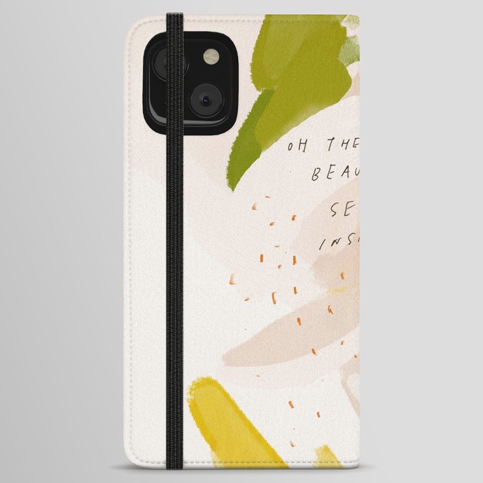 "Oh The Beauty Of Seemingly Insignificant Things." iPhone Wallet Case