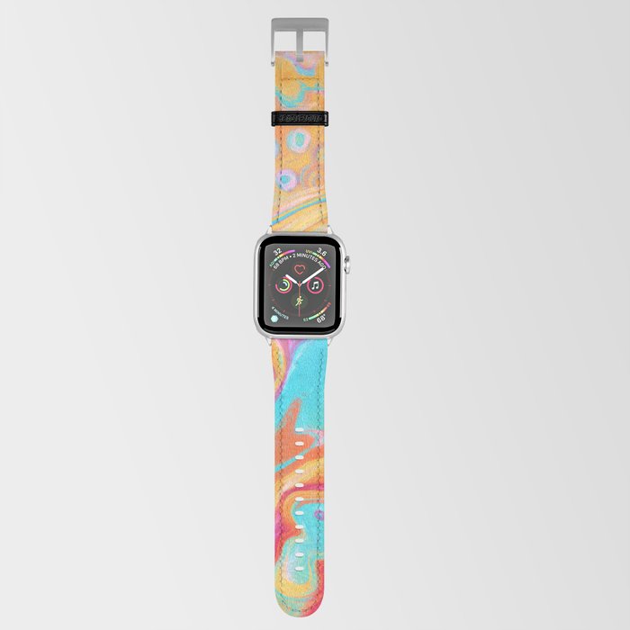 Orange and Blue 001 Apple Watch Band