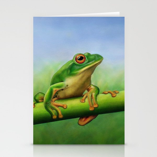 Moltrecht's Green Treefrog Stationery Cards