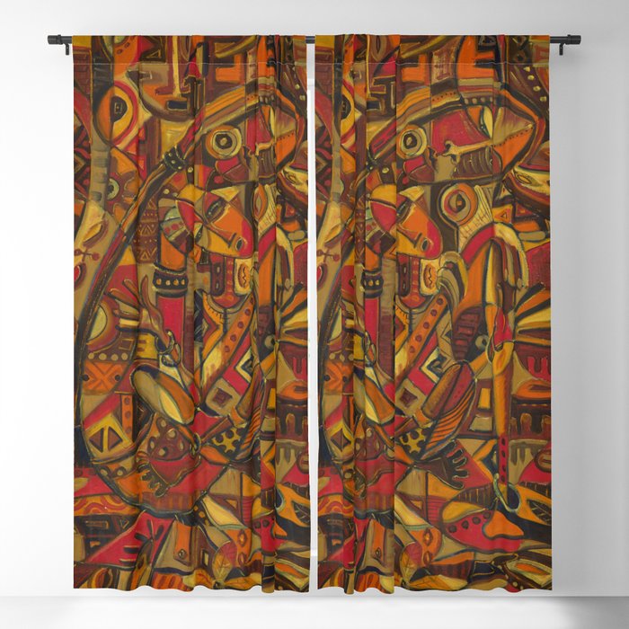 Mother and Child 7 painting of newborn baby Blackout Curtain | Painting, Mother, Motherhood, Baby, Infant, Family, Figurative, Africa, African, Angu-walters