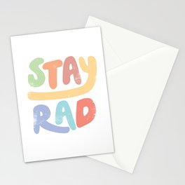 Stay Rad colors Stationery Card