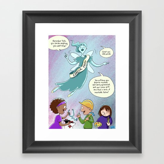 Career Fairy Framed Art Print