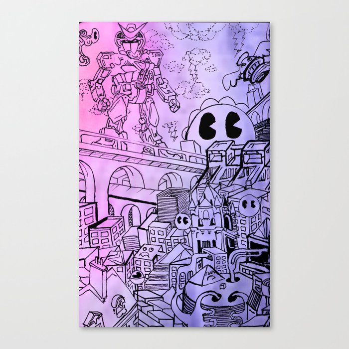Funky Town pt. 1 Canvas Print