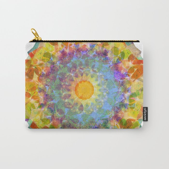 Bright Colorful Art - Sunshine Mandala Carry-All Pouch